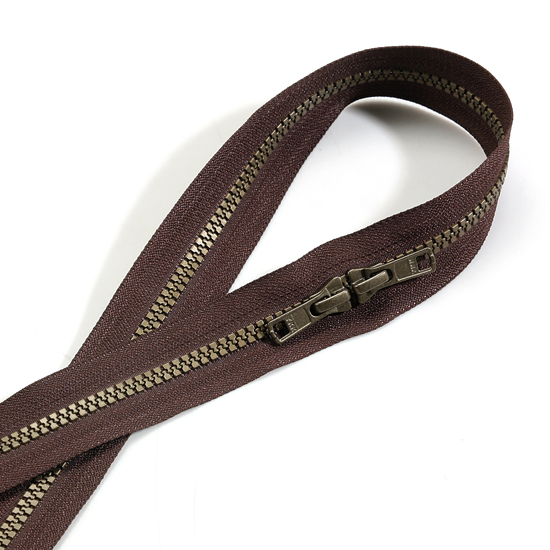퀼트의시작은? 엔조이퀼트와 함께,[YKK] 투웨이 양면지퍼 65cm-브라운/청동