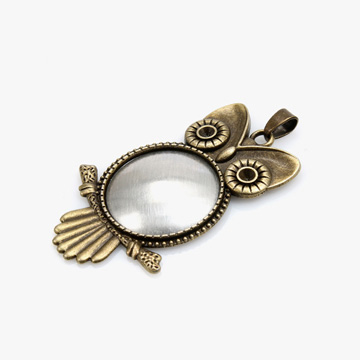 [자수반제품] 큰눈 부엉이 메달 - 청동 (개)