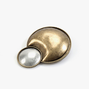 [자수반제품] 트원 버블 브로치 - 청동 (개)