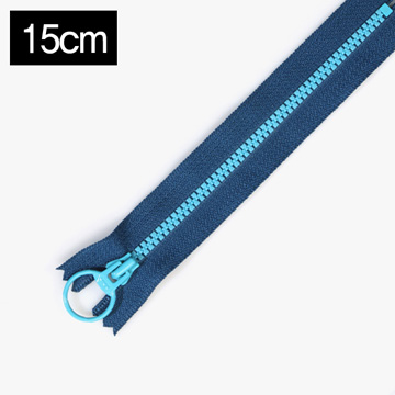 [YKK] 비슬론 콤비 지퍼 3호(15cm) - 네이비(스카이블루) (개)