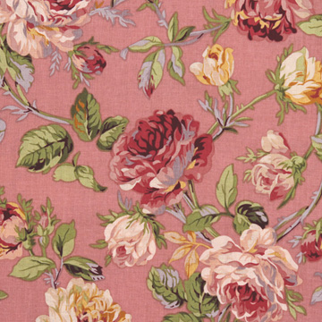 [코튼프린트] 마리앙 프린트원단 - 핑크 (1/2Yd)