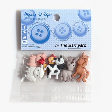 [제시제임스] 장식단추 드레스잇업 - 10418(IN THE BARNYARD) (개)