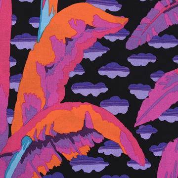 [프리스피릿(로완)] 카파파셋 콜렉티브 바나나 트리 프린트원단 - 블랙 (1/2Yd)