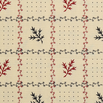 [라일리블레이크] 시드 오브 글로리 그리드 프린트원단 - 크림 (1/2Yd)