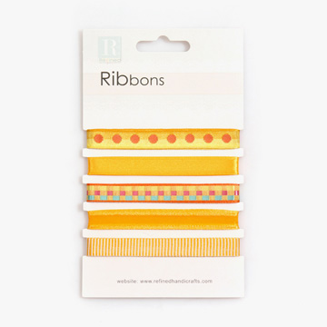[장식부자재] 크래프트 새틴 리본 5종 세트 - 006 (개)