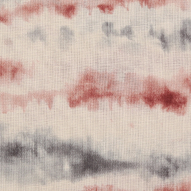 [코카] 타이다이풍 다색 보더 콤파스 프린트원단 - 버건디그레이 (1/2Yd)