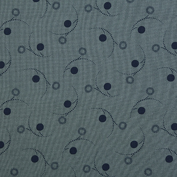 [사이토요코] 센테너리 컬렉션 아크 닷 셔팅 프린트원단 - 스모키블루 (1/2Yd)