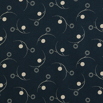 [사이토요코] 센테너리 컬렉션 아크 닷 셔팅 프린트원단 - 네이비 (1/2Yd)