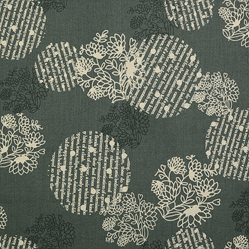 [유와] 아키타 케이코 라우드 플라워 셔팅 프린트원단 - 블루 (1/4yd) (D01)AK829606-D (개)