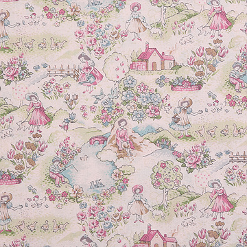 [유와] 페이버릿 타임 셔팅 프린트원단 - 핑크 (1/4yd) 829657-B (개)
