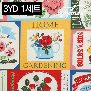 [바이핸즈] DTP 피오레 라벨 프린트 원단 3YD 1세트 - 멀티 (EYND-FL001) (개)