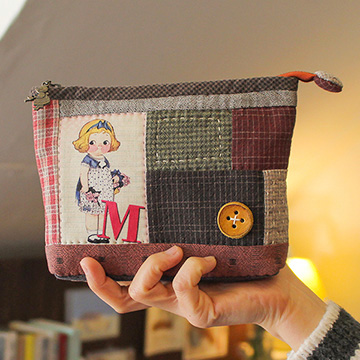 [바이핸즈] 퀼트패키지 소품 - 페이퍼 돌 파우치 (개)