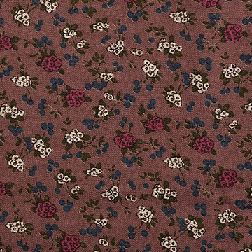 [국산기모] 대폭 빈티지 애송이 기모(융) 프린트원단 - 핑크 GA008-C (1/2Yd)