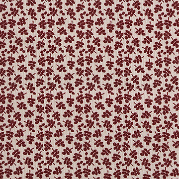 [국산기모] 대폭 빈티지 반디 코듀로이 기모(융) 프린트원단 - 레드 GA012-A (1/2Yd)