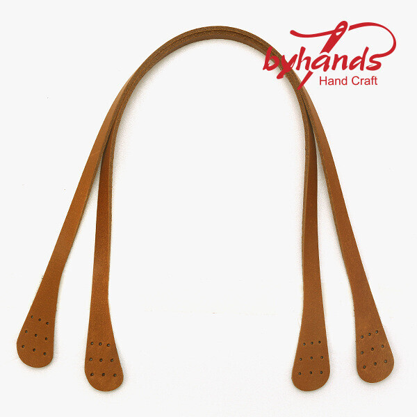 [바이핸즈] 내추럴 고급 통가죽 물방울 숄더핸들(49.5cm) BY40-5002