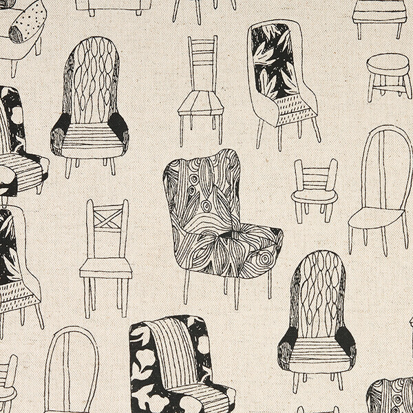 세븐베리 일본 수입원단 빈티지 캔버스 린넨천 프린트 면원단 - 850409-D1