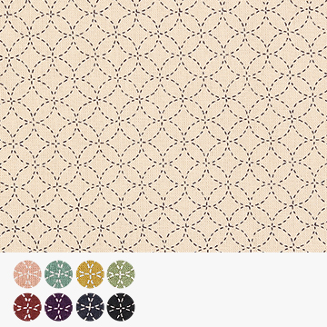 [세븐베리] 일본 수입원단 퀼트천 프린트 면원단 - 88222-D11 ☆ (1/2Yd)