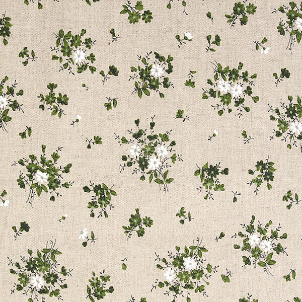 린넨천 꽃무늬 퀼트 원단 가방원단 대폭원단 - 봄맞이꽃 ☆