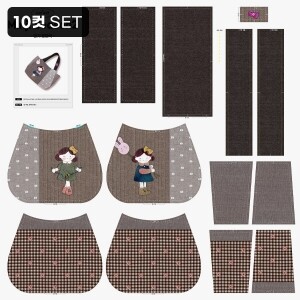 [바이핸즈] 패턴 커트지 - 민지 토트백 (EYCD-24) - 10컷 1세트 (개)