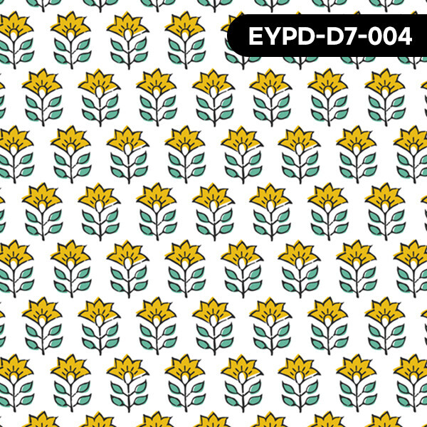 바이핸즈 EYPD-D7 DTP 빈티지 핸드블록패턴 인도풍무드 퀼트원단 3YD