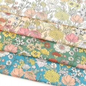 친환경 오코텍스인증 항균항염원단 20수 DTP원단 - 윙클플라워 ☆ (1/2Yd)