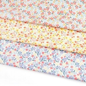 친환경 오코텍스인증 항균항염원단 20수 DTP원단 - 싱그러운 들꽃 ☆ (1/2Yd)