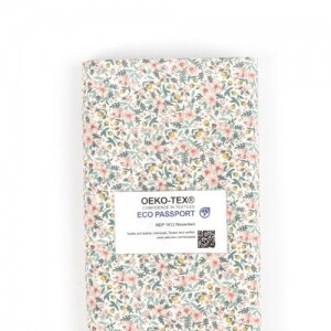 친환경 오코텍스인증 항균항염원단 20수 DTP원단 - 소녀감성 아이보리 (1/2Yd)