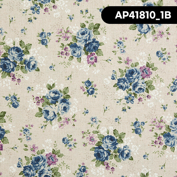 코스모 올드로즈 린넨캔버스 프린트원단 - AP41810-1