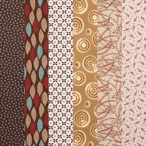 [원단패키지] 스토프 덴마크 수입 꽃무늬 퀼트천 도트 프린트 면원단14 6종 - 45cmx26cm ESH3816 (set)