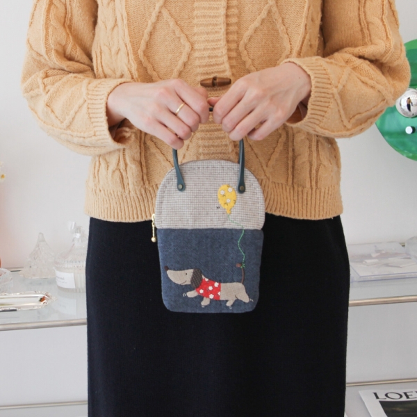 [바이핸즈] 퀼트패키지 소품 - 닥스 필통 겸 파우치