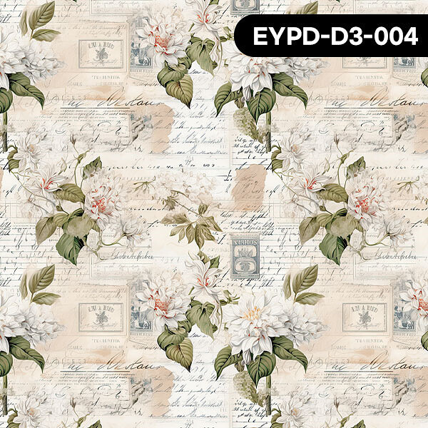 바이핸즈 DTP 옥스포드 빈티지 레터링 플라워 3YD - D3