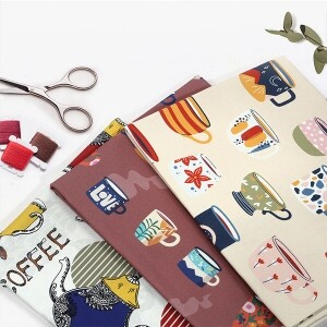 [바이핸즈] DTP 옥스포드 원단 커피 시리즈 - D4 ☆ (1/2Yd)