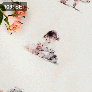 바이핸즈 명랑소녀 하프린넨 커트지 150cm x 70cm - 10컷 1세트 (EYCD-35) (개)