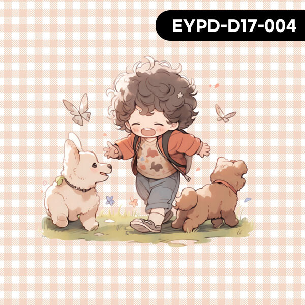 바이핸즈 DTP 파스텔 체크 명랑소녀 커트지 110cm x 65cm - 3컷 1세트 ☆