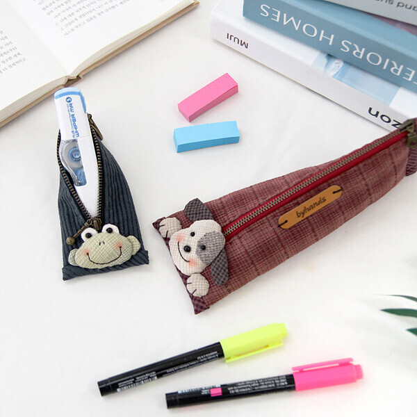 [바이핸즈] 퀼트패키지 소품 - 강아지 필통 & 개구리 케이스