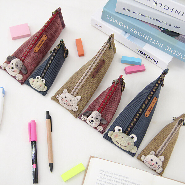 [바이핸즈] 퀼트패키지 소품 - 강아지 필통 & 개구리 케이스