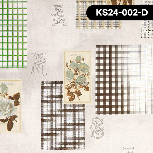 [유와] 고노 사나에 로즈카드 프린트원단 - KS24-002 (1/4yd)☆