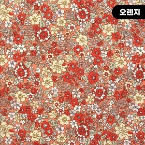 [수입원단] 대폭 면원단 블룸 플라워가든 코튼프린트원단 ☆ (1/2Yd)