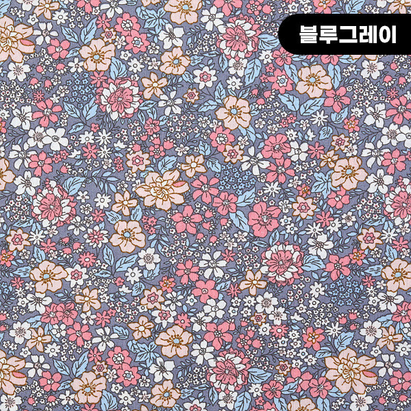 퀼트의시작은? 엔조이퀼트와 함께,[수입원단] 대폭 면원단 블룸 플라워가든 코튼프린트원단 ☆