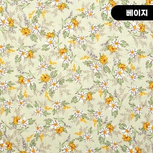 [수입원단] 대폭 면원단 컨트리 플라워 코튼프린트원단 ☆ (1/2Yd)