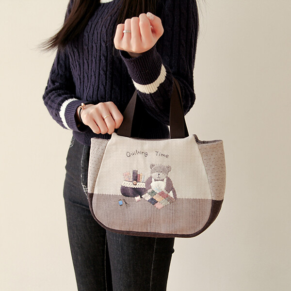 [퀼트 초보자용] 퀼트패키지 가방 - 티타임 토트백 & 미니 손가방