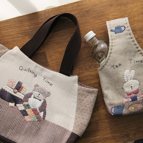 [퀼트 초보자용] 퀼트패키지 가방 - 티타임 토트백 & 미니 손가방