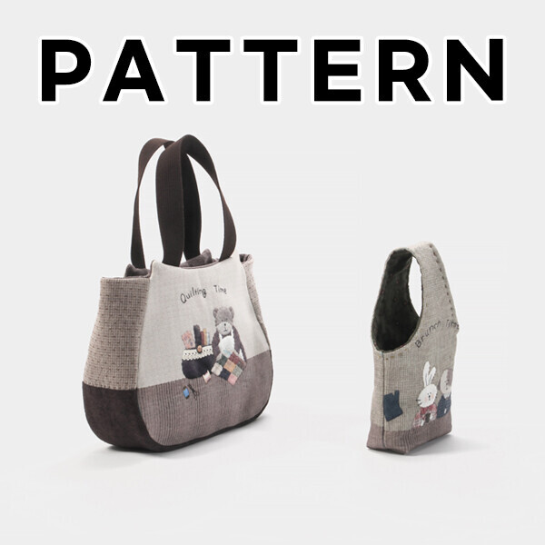 [바이핸즈] 퀼트도안 - 티타임 토트백 & 미니 손가방