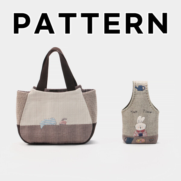 [바이핸즈] 퀼트도안 - 티타임 토트백 & 미니 손가방