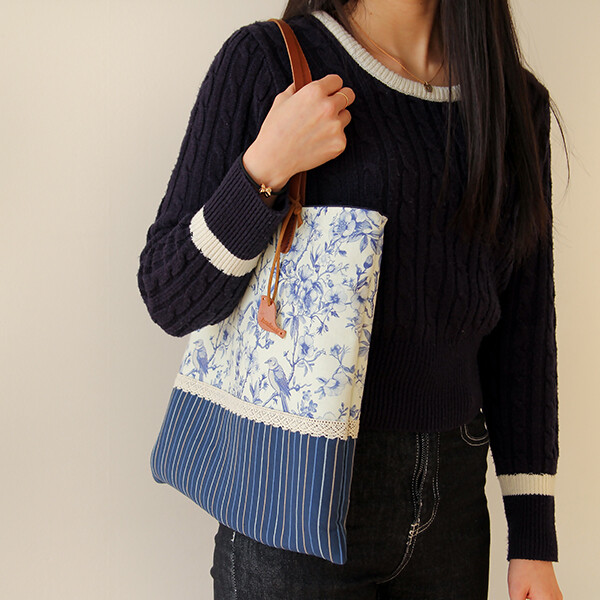 [바이핸즈] 퀼트패키지 가방 - 뜨왈드주이 클래식 에코백