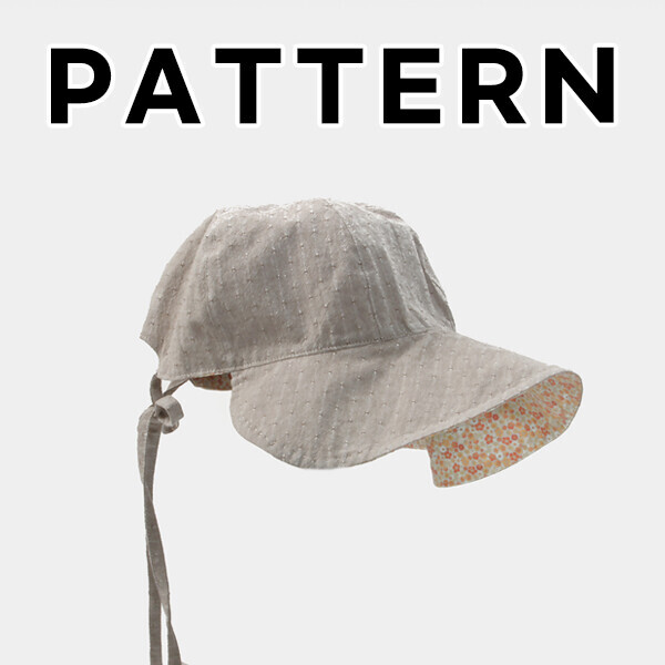 [바이핸즈] 퀼트도안 - 쁘띠 플라워 버킷햇 (엘로우)