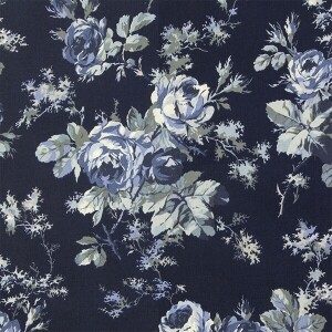 [유와] 레라이찬 70수 론 프린트원단 - 네이비 (1/4yd) 339066-E (개)