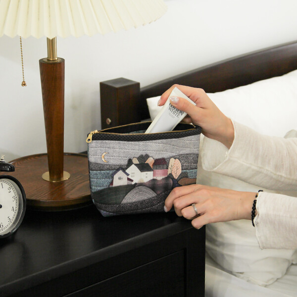 [바이핸즈] 퀼트패키지 소품 - 푸르른 언덕 파우치