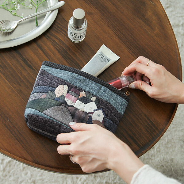 [바이핸즈] 퀼트패키지 소품 - 푸르른 언덕 파우치