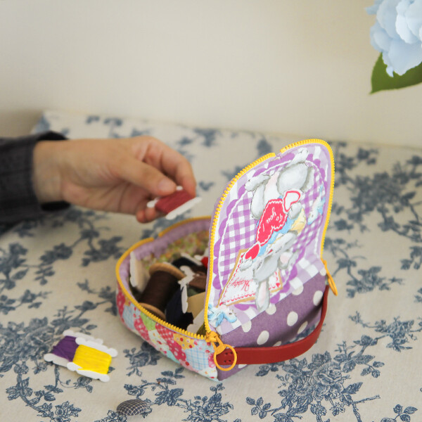 [바이핸즈] 퀼트패키지 소품 - 해피 애니멀 파우치